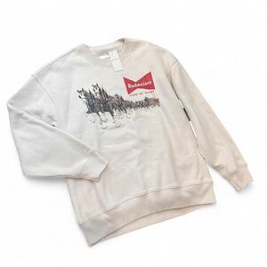 Abercrombie-fitch Women's Cream and White Sweatshirt